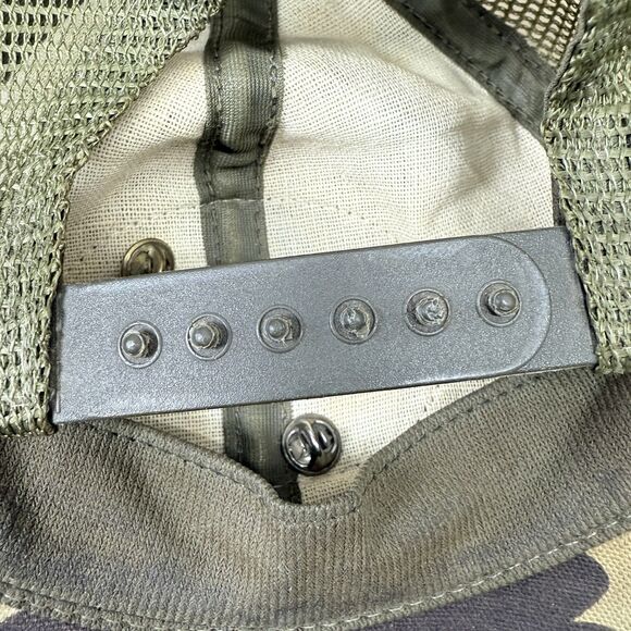 Vintage Ducks Unlimted Camo Patch Hat with Pins Made in USA Trucker Hunting Camp - Picture 13 of 14